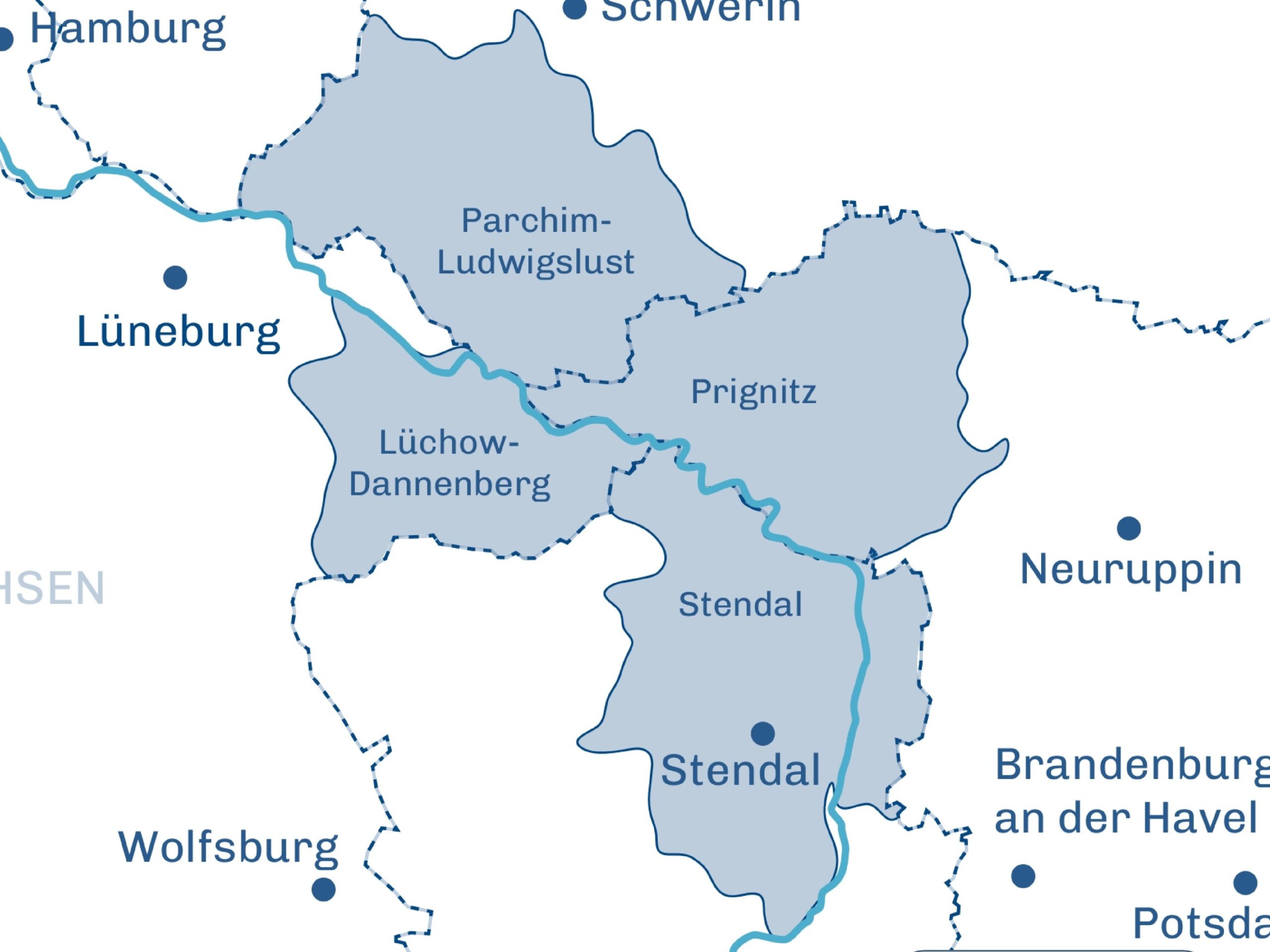 Landkreise Elbe Valley